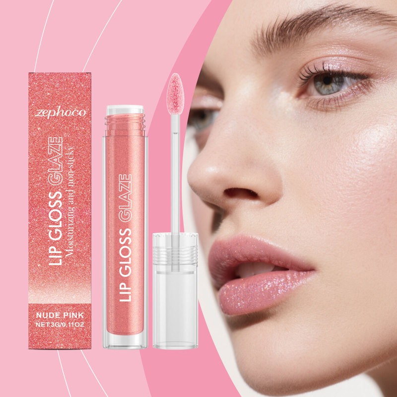 Zephoco Moisturizing Fine Glitter Lip Gloss