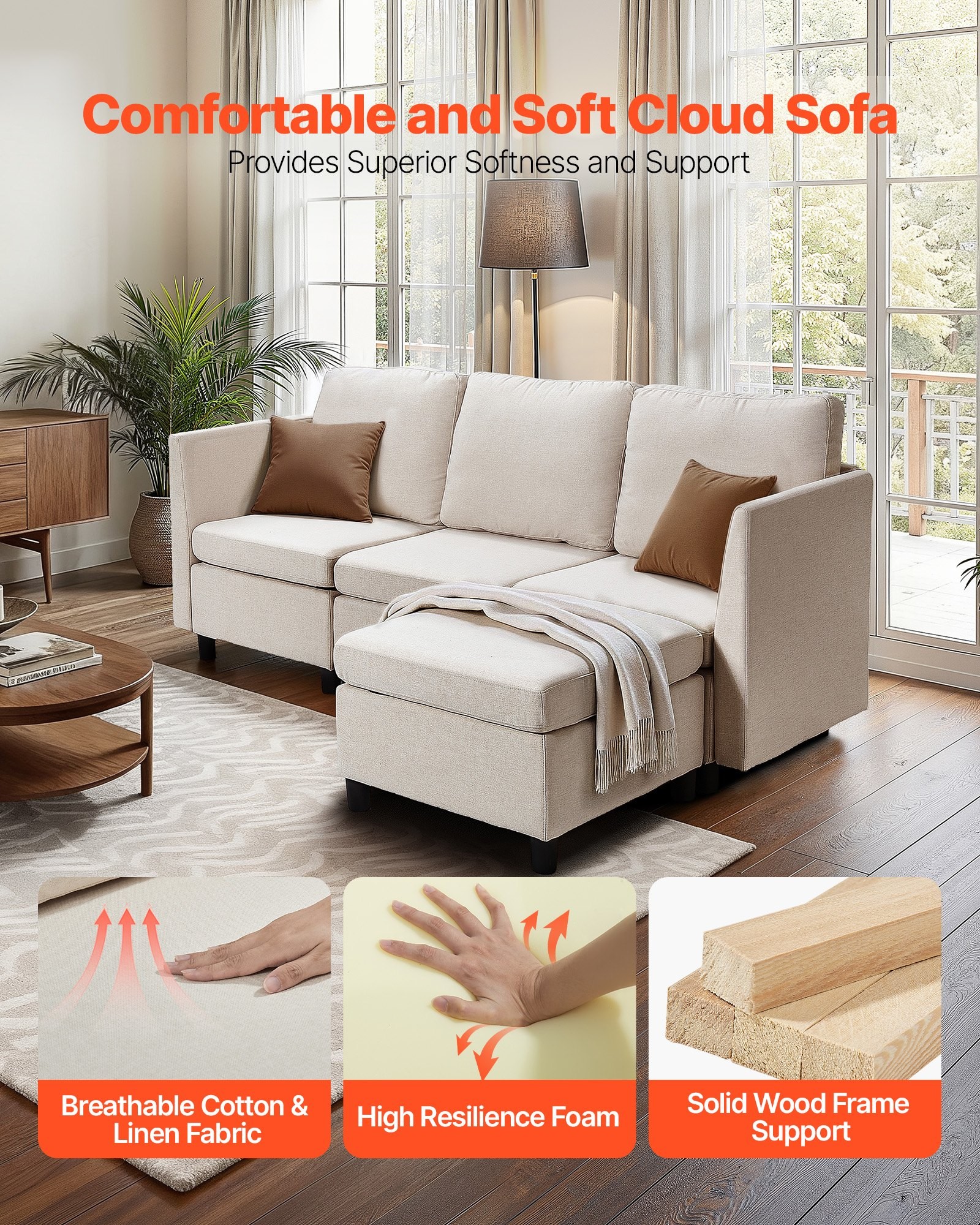 Double Layer Sectional Sofa