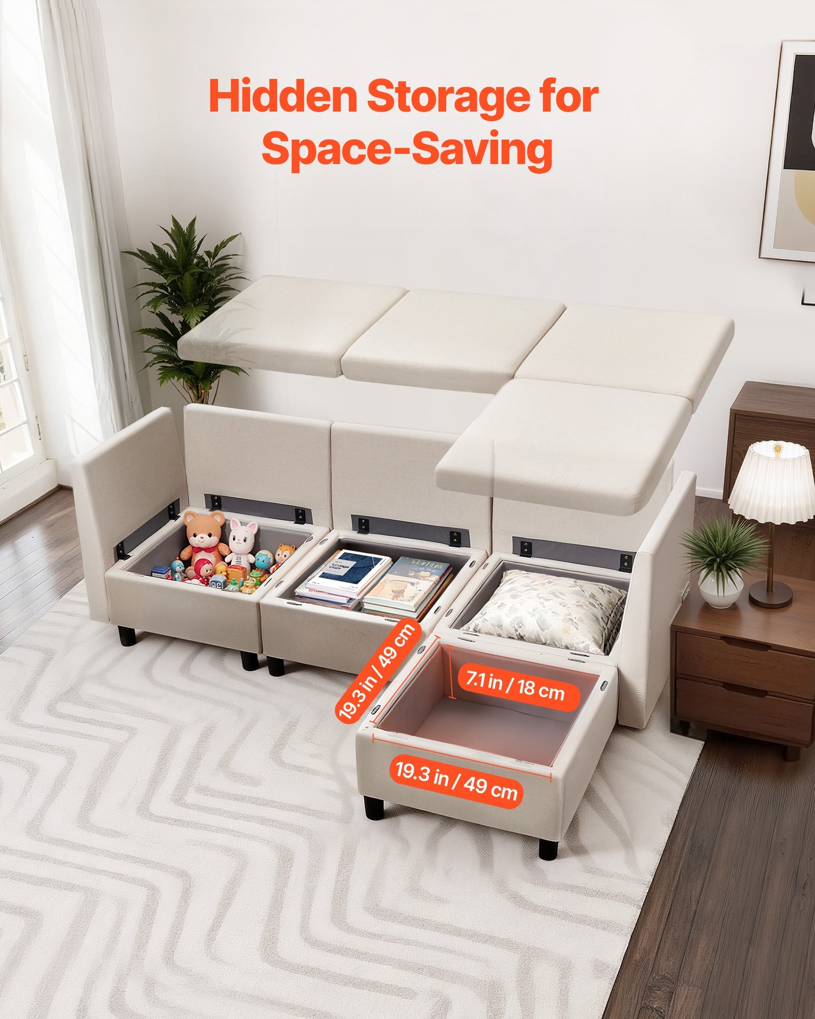 Double Layer Sectional Sofa