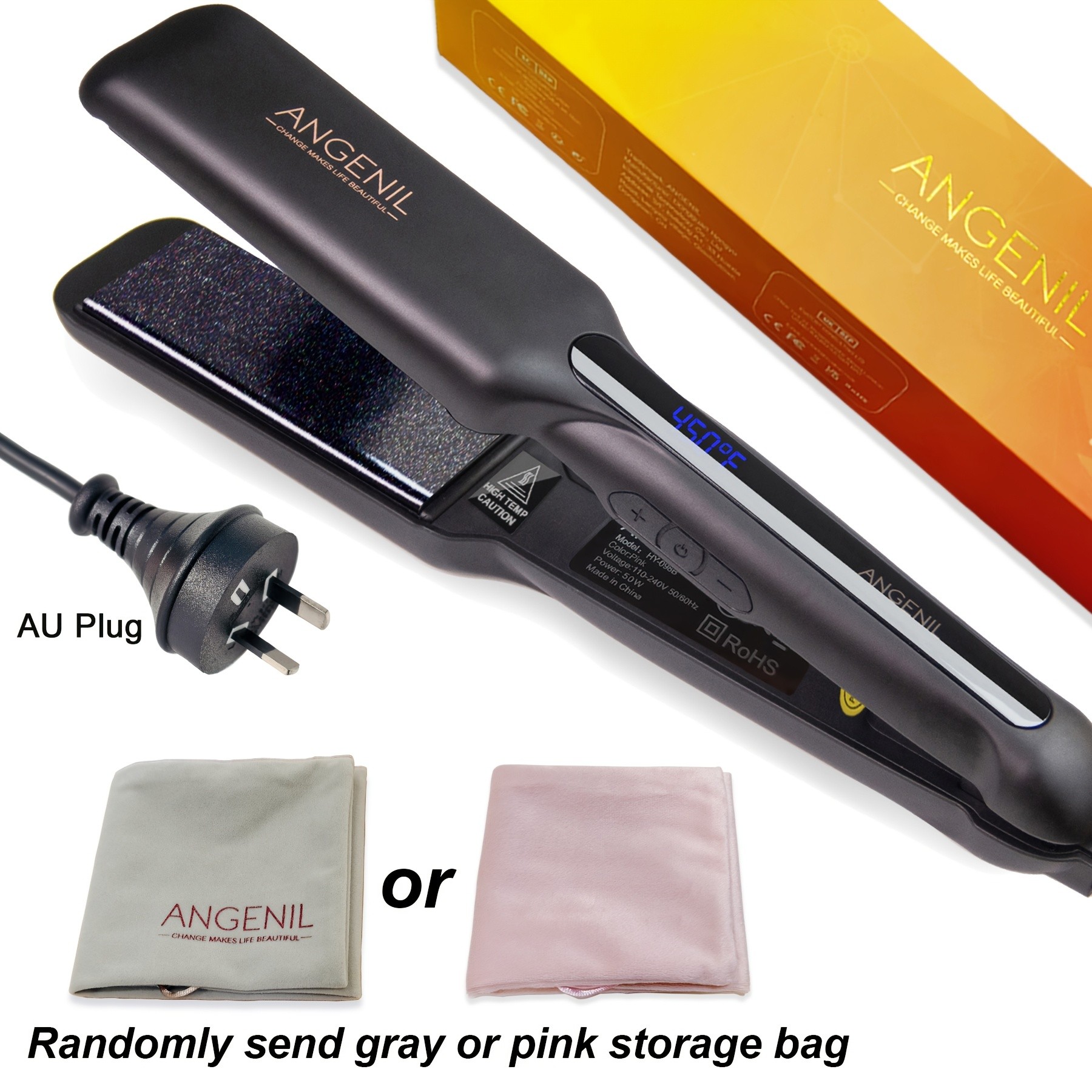 Argan Oil Flat Iron Curling Iron in One
