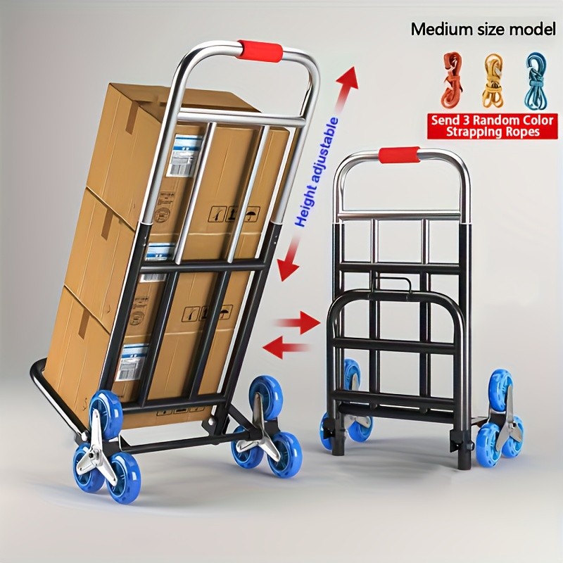 Heavy Duty Folding Hand Truck with Stair Climbing Mechanism