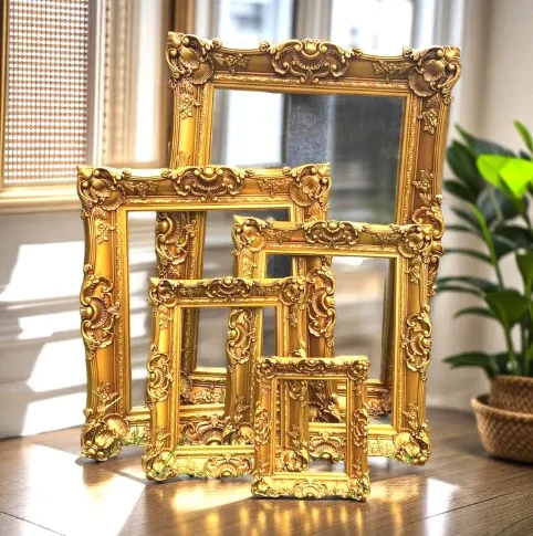 Vintage Golden Picture Frame
