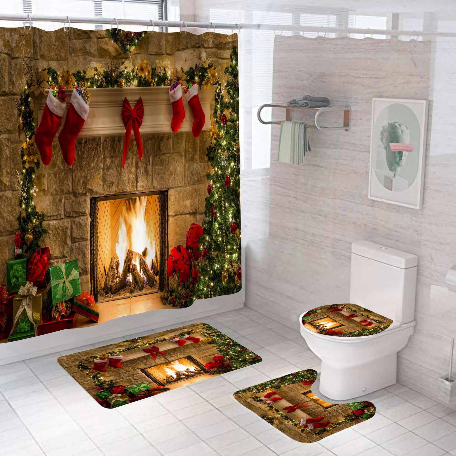Christmas Shower Curtain