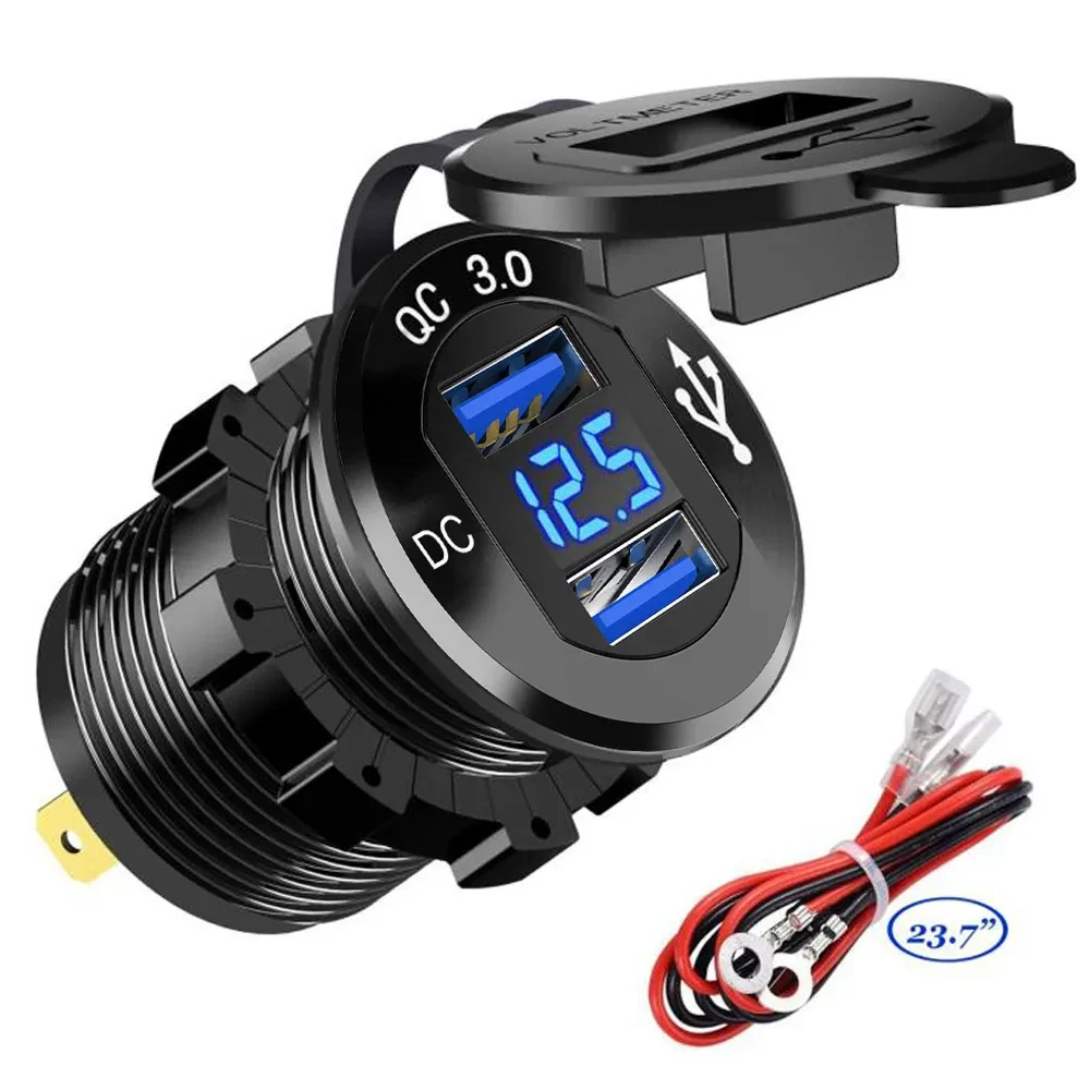 Hot-selling Car And Motorcycle Modified Usb Car Charging Metal