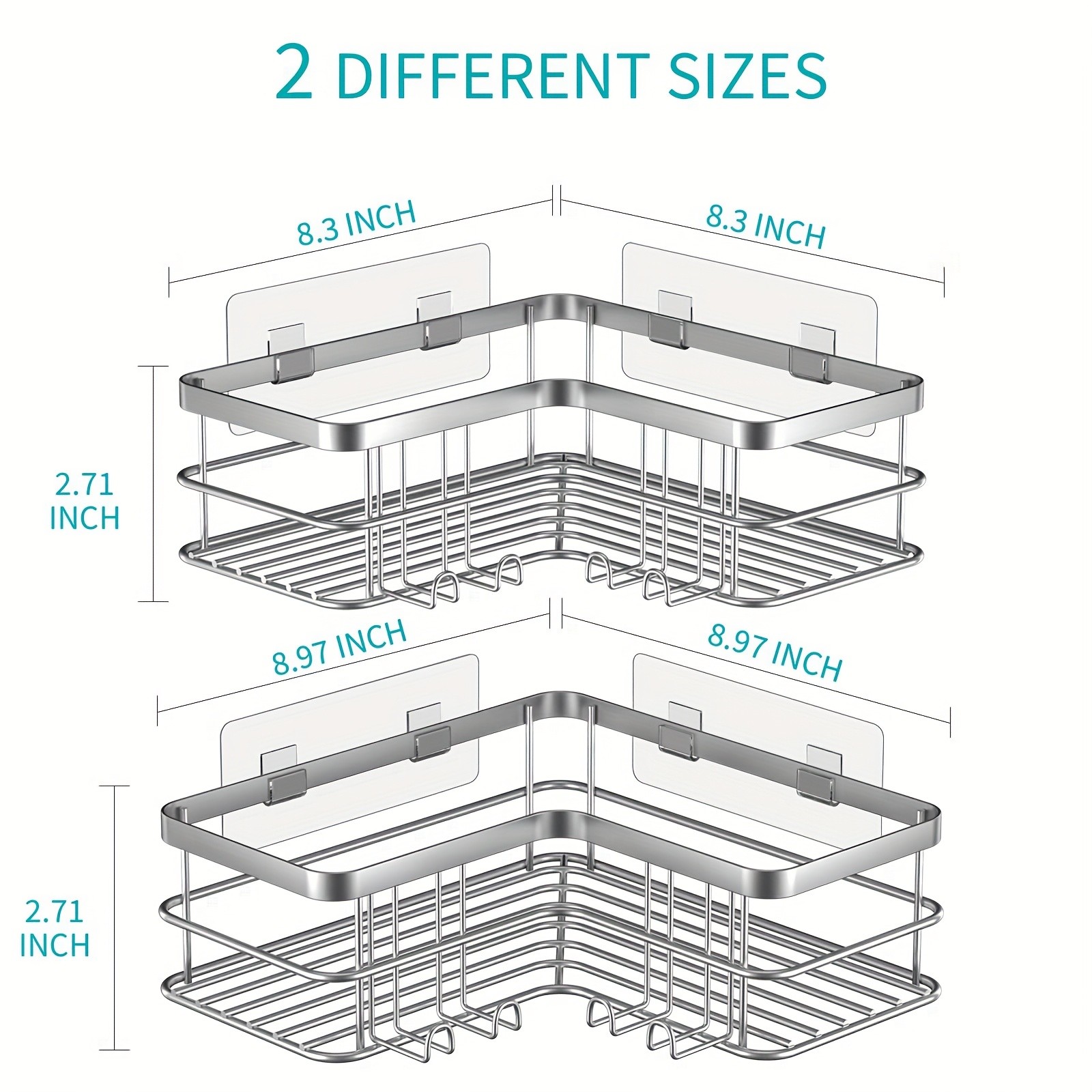 JABUKOSU Stainless Steel Corner Shower Shelf