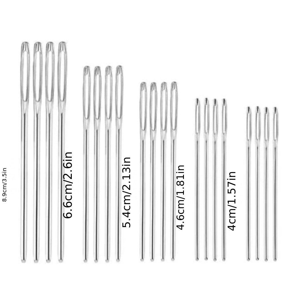 DOMUUH All-in-One Hand Sewing Needle Kit with Large-Eye Needles