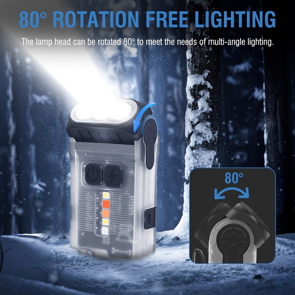 BORUiT V15 LED Keychain EDC Flashlight