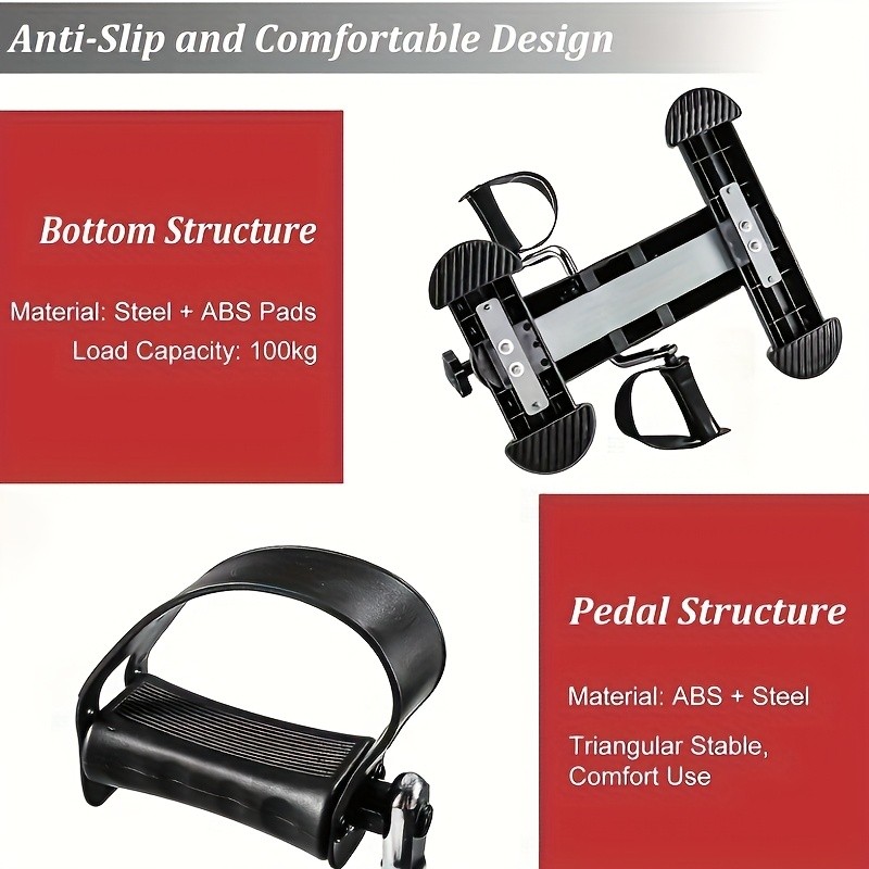 Portable Mini Exercise Bike with LCD Monitor