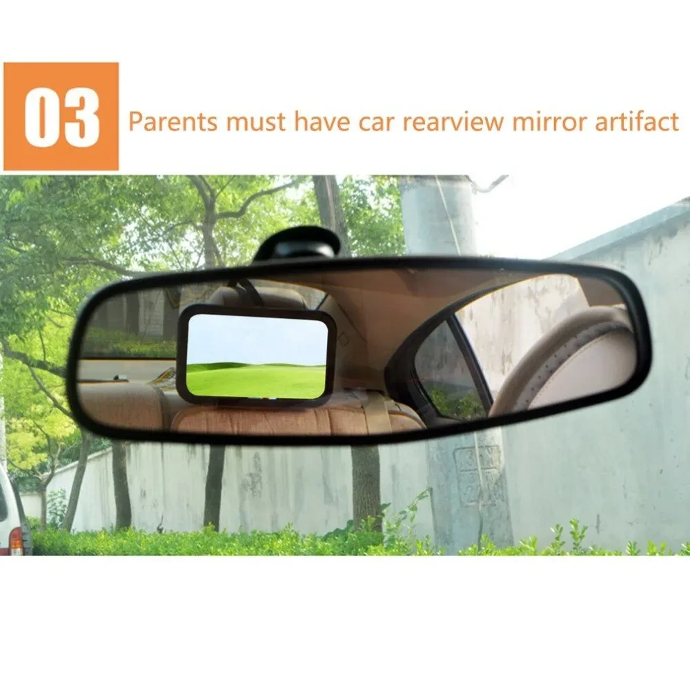 Car mounted baby observation mirror