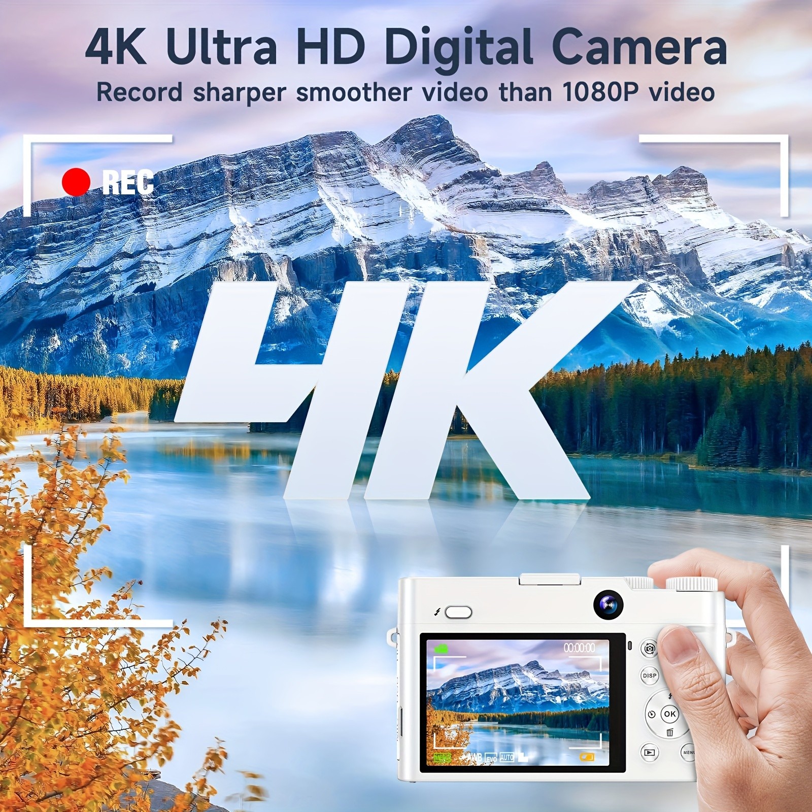 STUOGYUM 64MP 4K Digital Camera