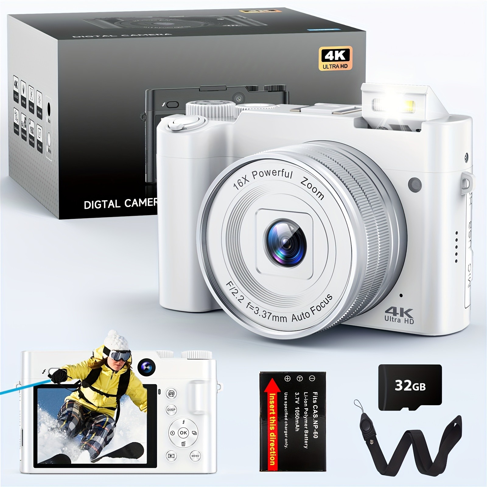 STUOGYUM 64MP 4K Digital Camera