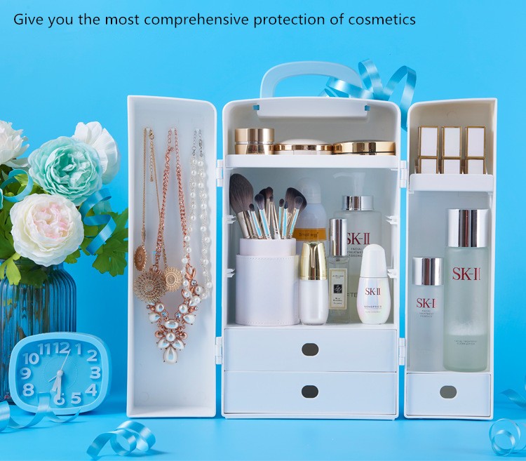 Skincare Finishing Box  Double Door Storage Organizer