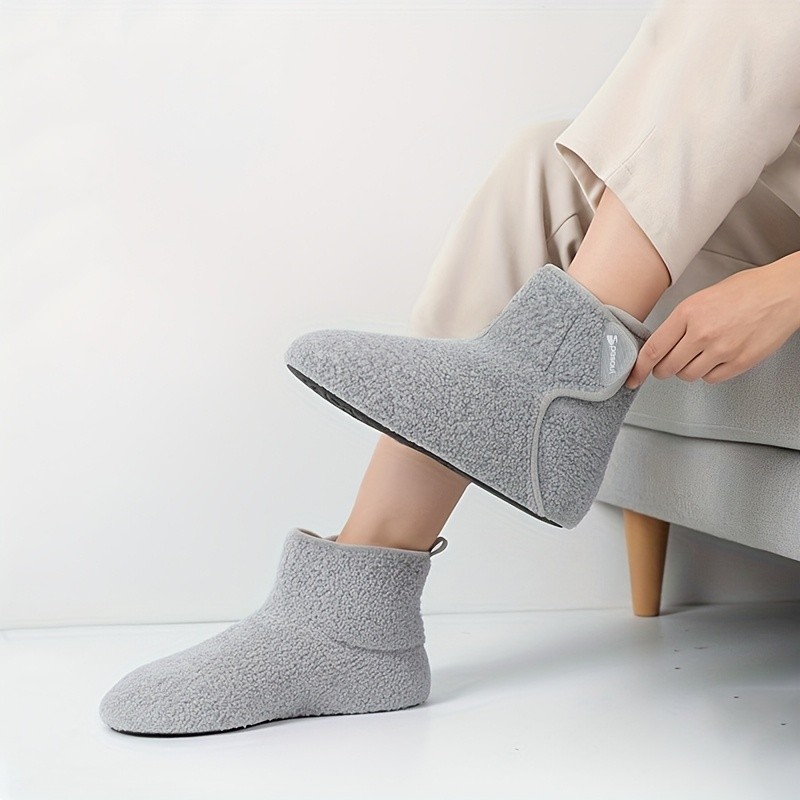 L-RUN Women's High-Top Slippers