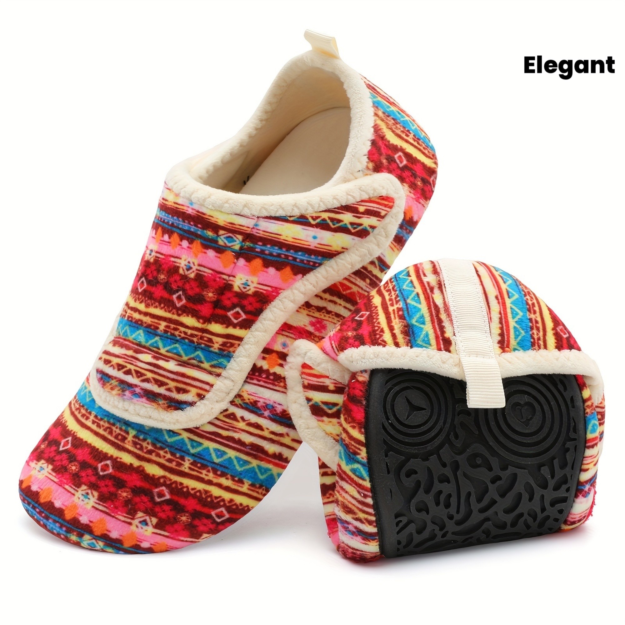 LEISFIT Women's Colorful Pattern Slippers
