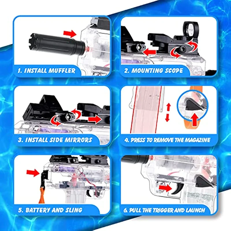 UZI Electric Water Gun Best Pool Toy