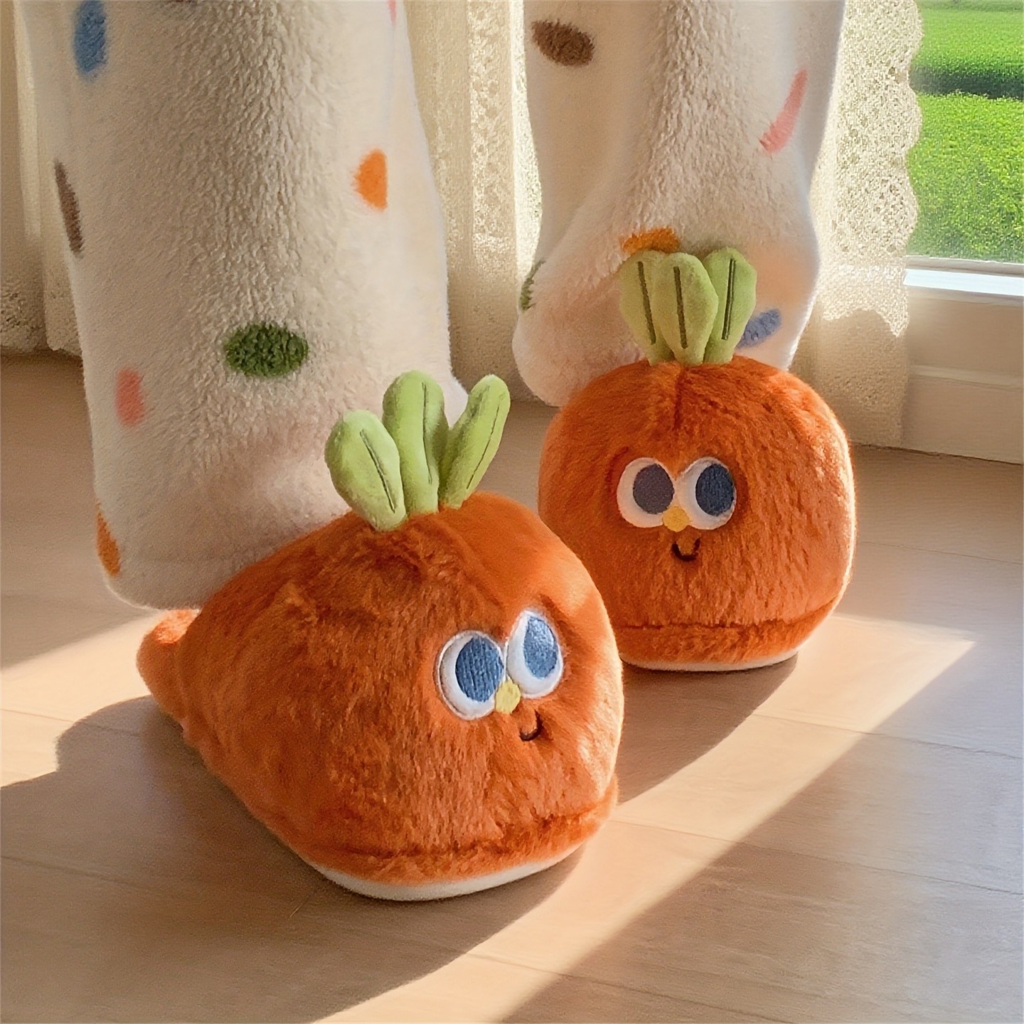 XIXITIAO Cute 3D Carrot Slippers