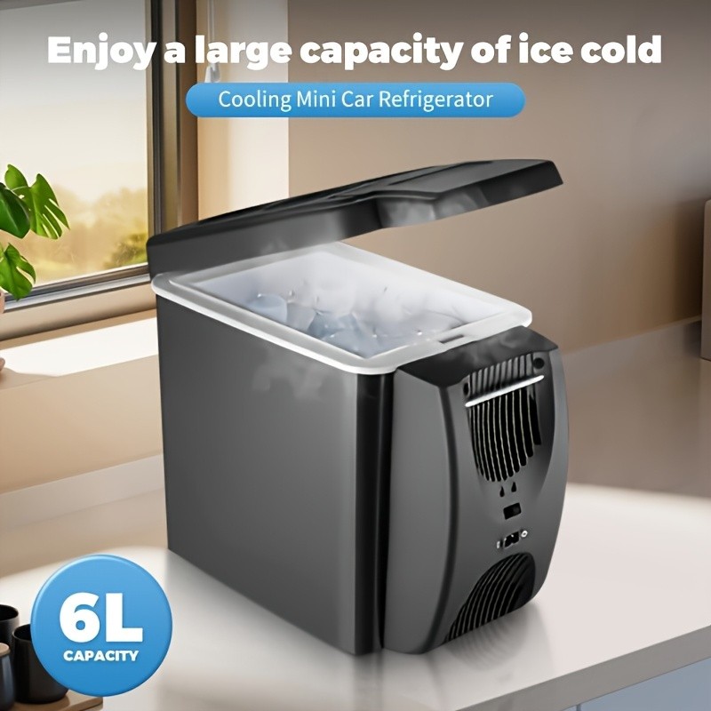 AMRIVER 6 Liter Portable Mini Car Refrigerator