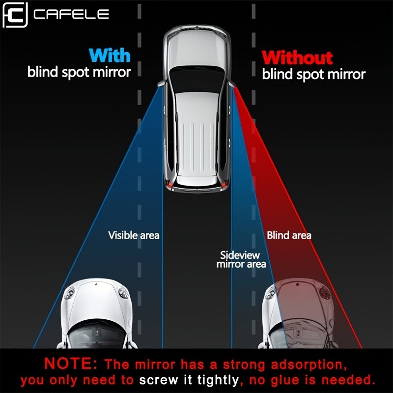 Cafele 2Pcs Blind Spot Car Mirrors