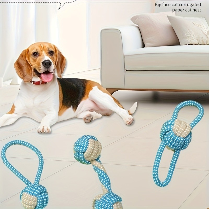 HOOLYUK 4pcs Dog Teething Toys Set