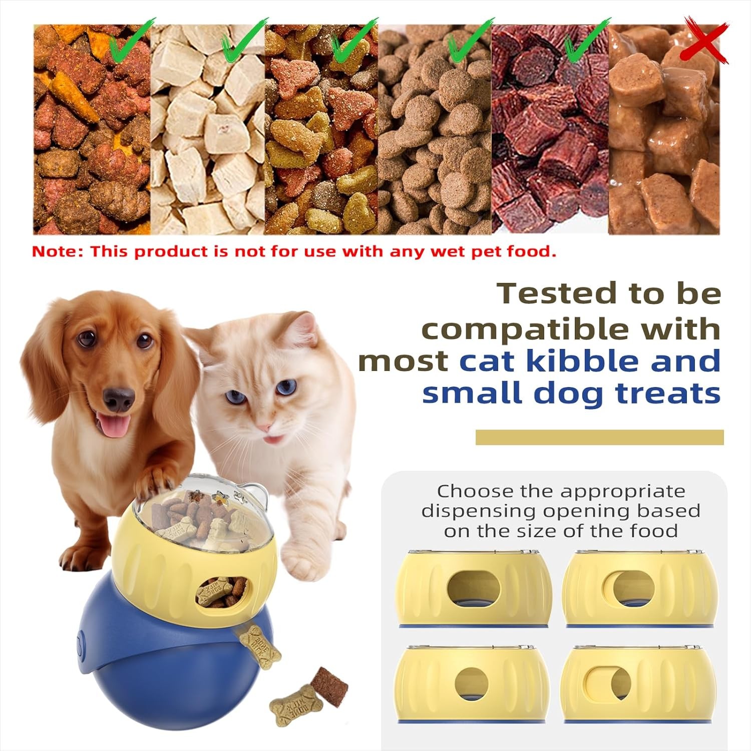 BRAIDOL Interactive Pet Treat Dispenser Ball