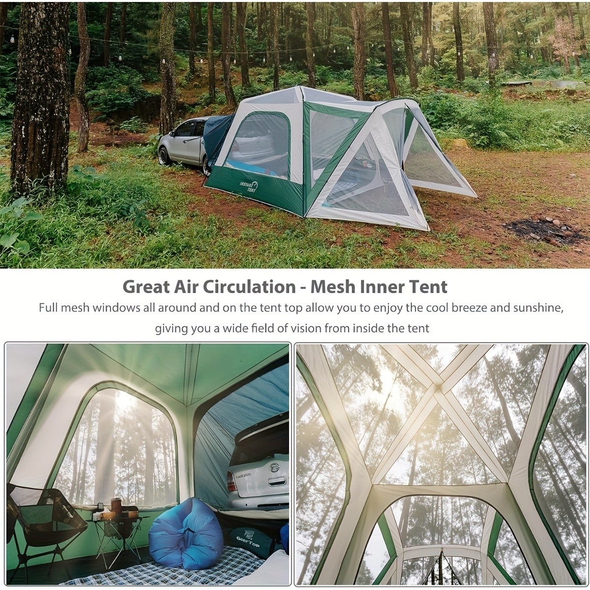 GEERTOP Large Instant SUV Tent for Camping