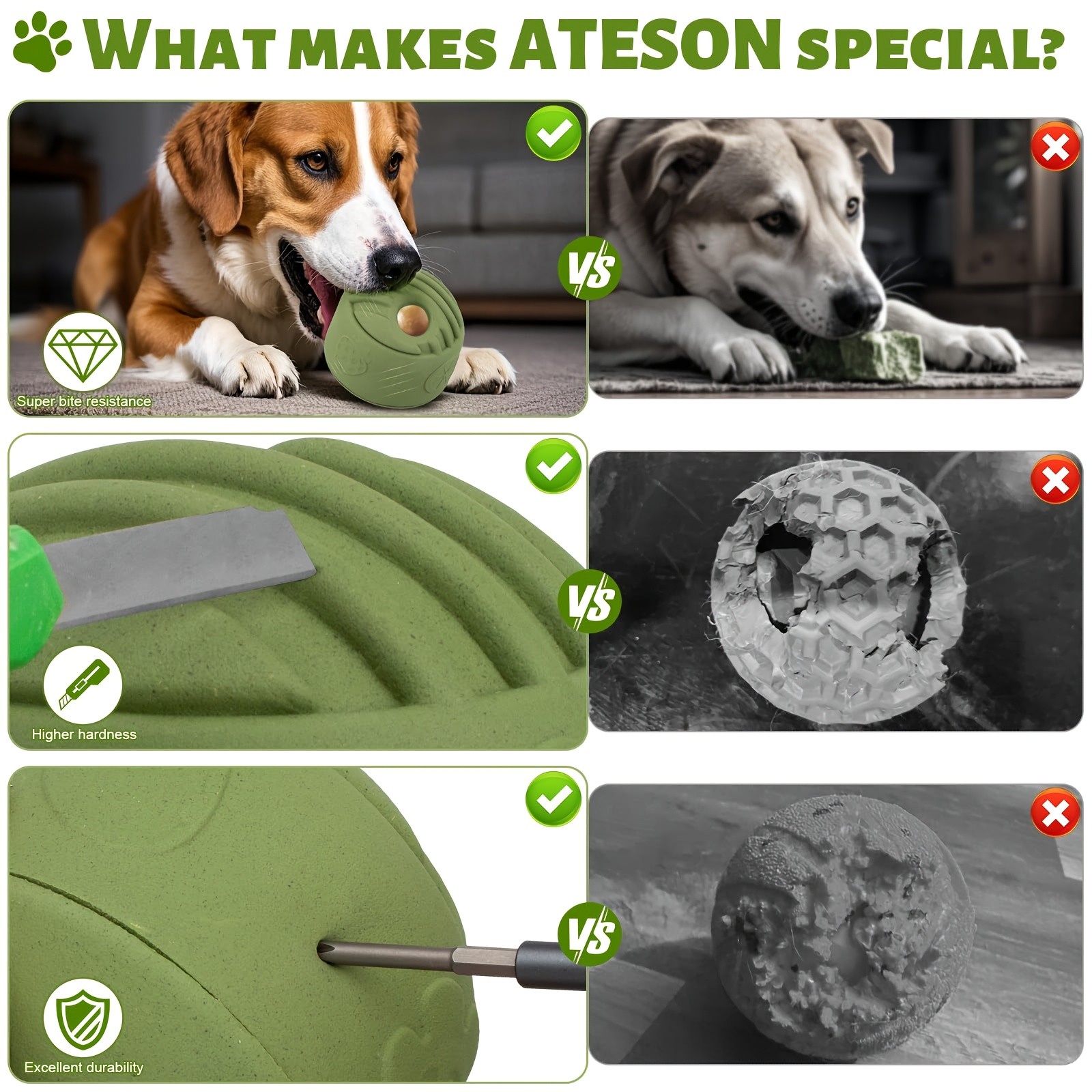 BANRAL Interactive Dog Toy for Large Dogs