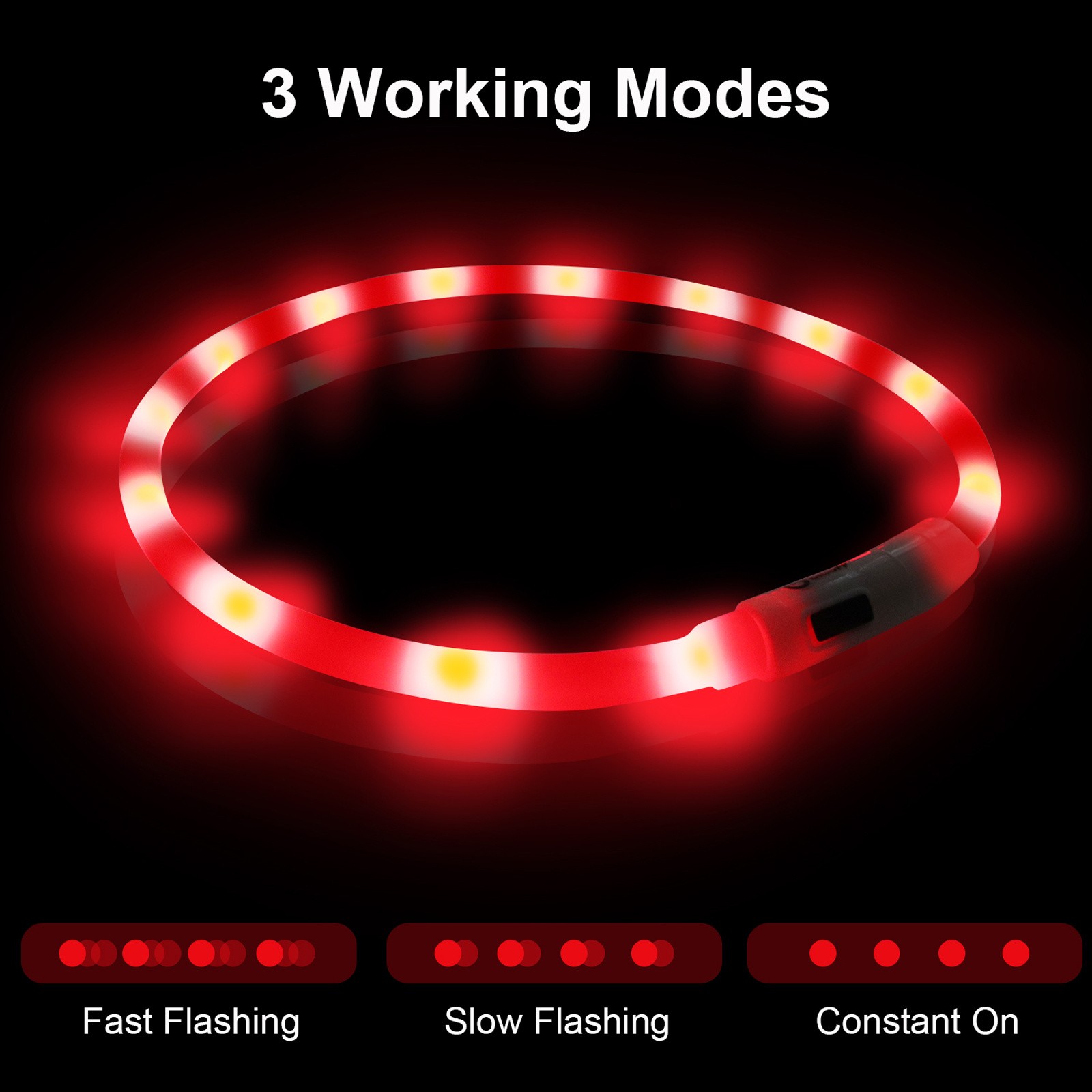 JOYTALE LED Glowing Pet Collar