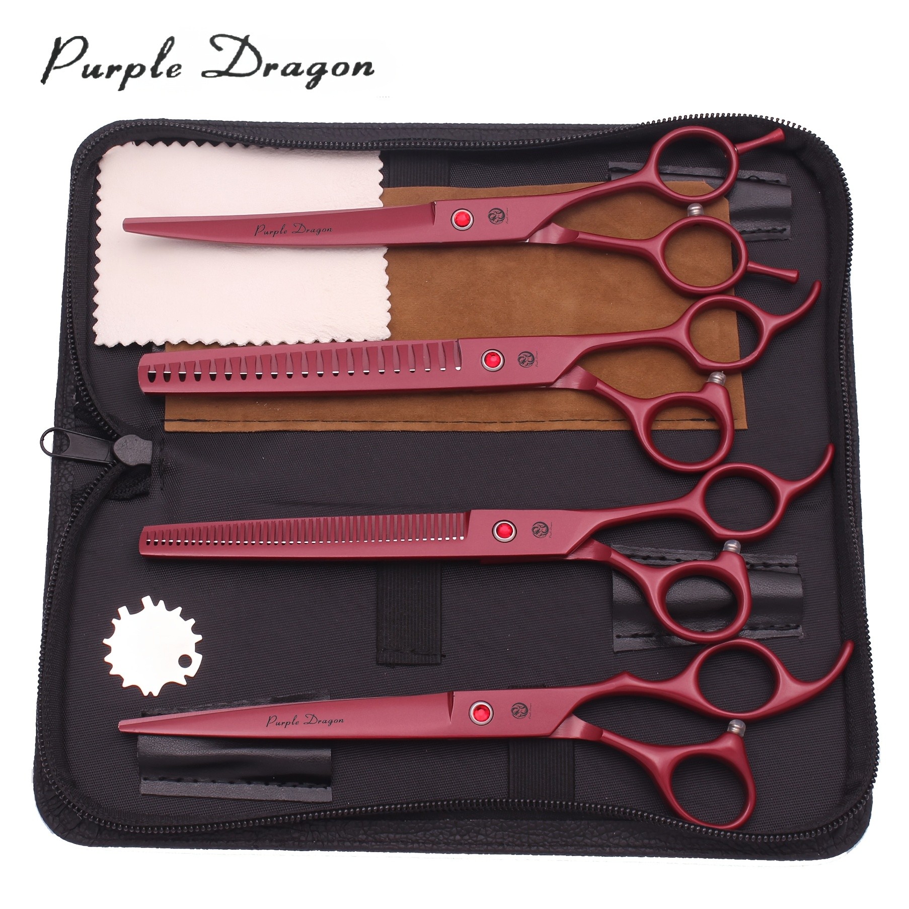 Purple Dragon Japan Stainless Dog Grooming Scissors