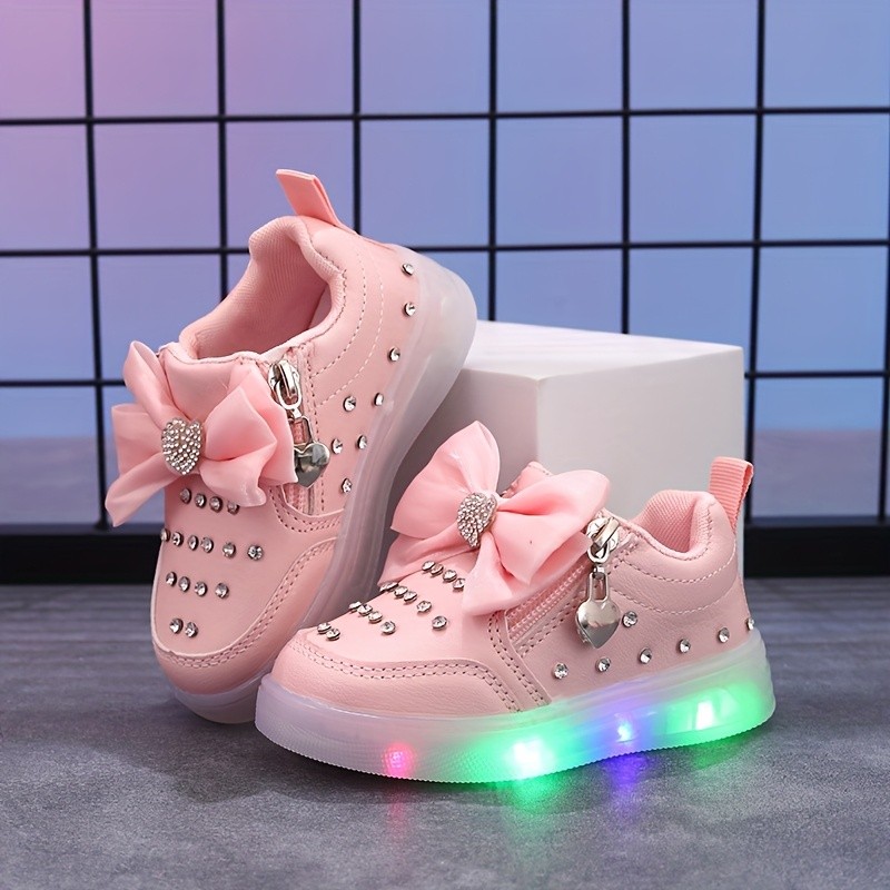 MGO Kids 2025 Spring Light-Up Princess Sneakers