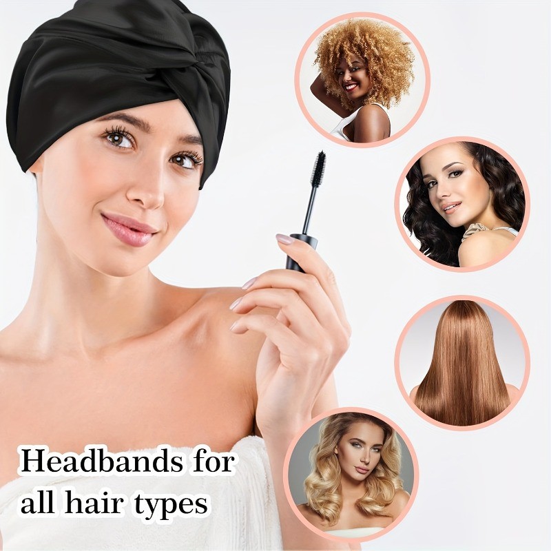 LONGKING Luxurious 100% Polyester Double Layer Hair Bonnet