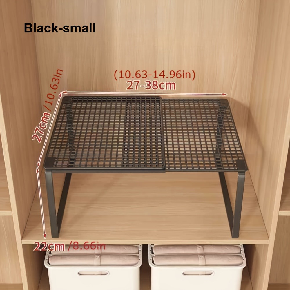 XHSGX Closet Shelves Heavy-Duty Carbon Telescopic Closet Organizer