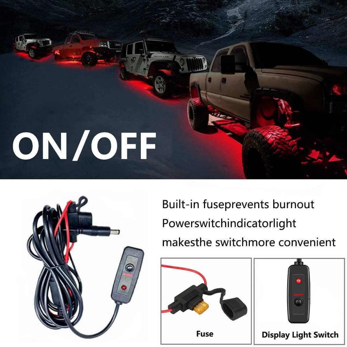 Underglow Neon Kit Strip Lights