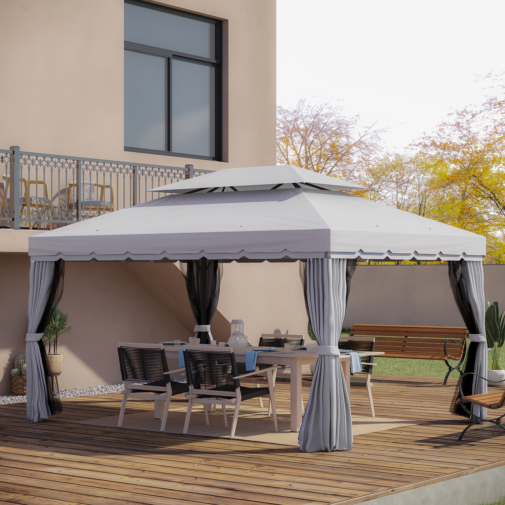 Gazebo with Aluminum Frame