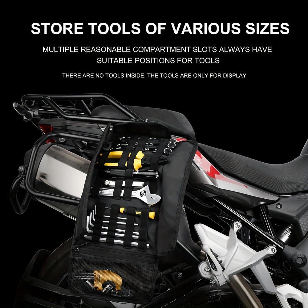 Rhinowalk Motorcycle Tool Reel Saddle Bumper Bag