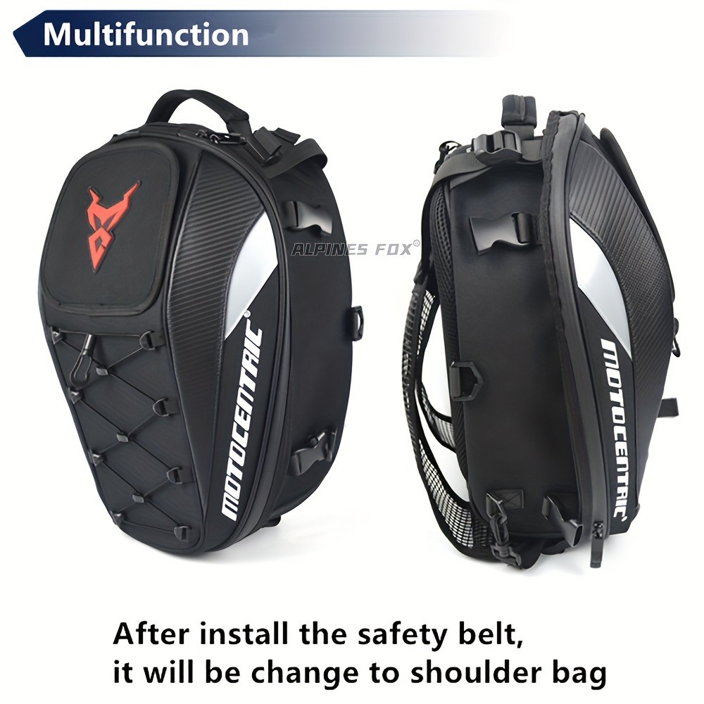 MOTOCENTRIC 37L High Capacity Motorcycle Tail Bag