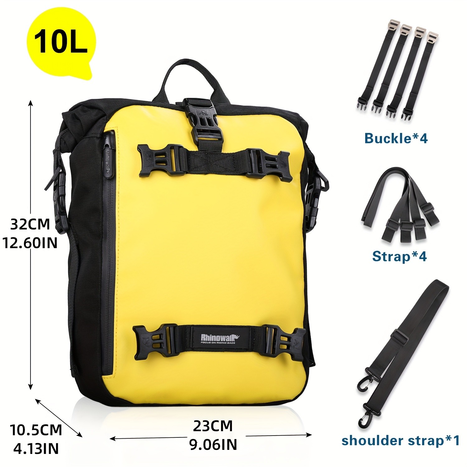 Rhinowalk Motorcycle Saddle Bag 10L / 20L / 30L
