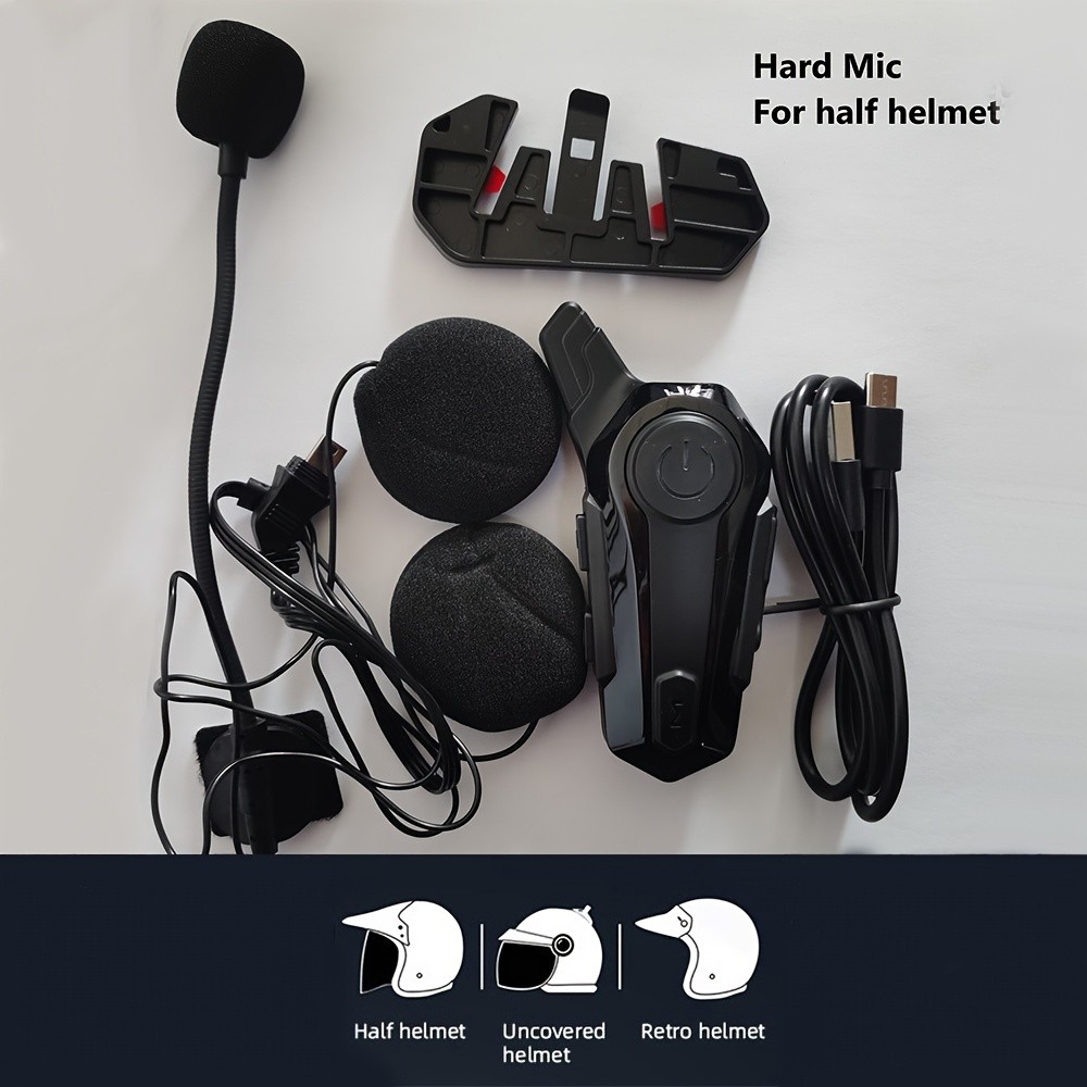 Wireless Intercom Headset for Motorcycle Helmets