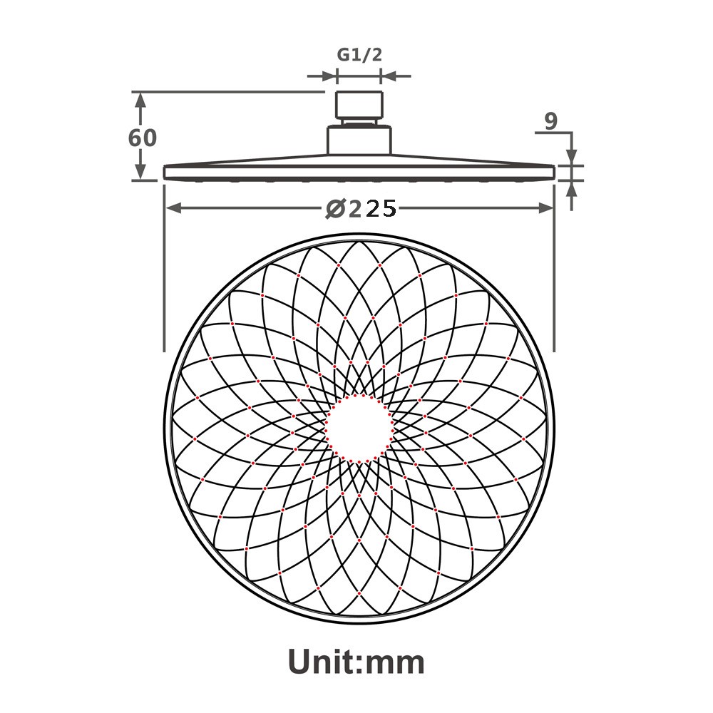Round Shower Head