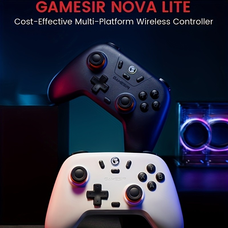 : GameSir Nova Lite Wireless Controller Works with Windows PCs, iPhones, Android Devices, Switch Consoles, and Steam Decks | Hall Effect Triggers, Turbo Function, Rumble Vibration, Wireless and Wired Support