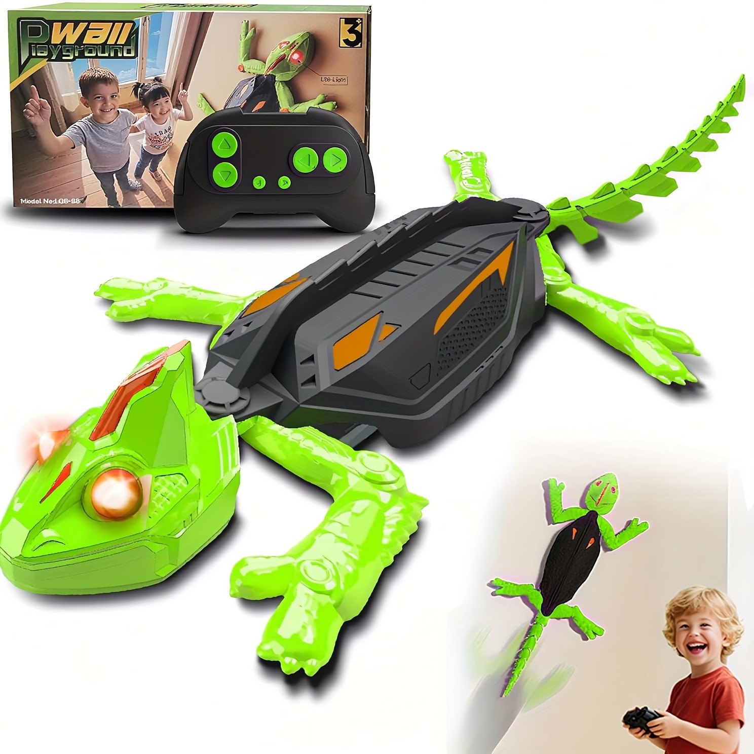 Remote Control Wall-Climbing Lizard Toy  Interactive RC Reptile for Kids