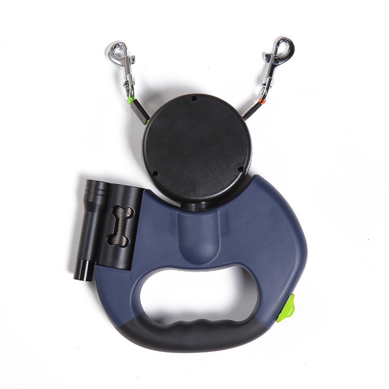 Dual-Control Retractable Dog Leash