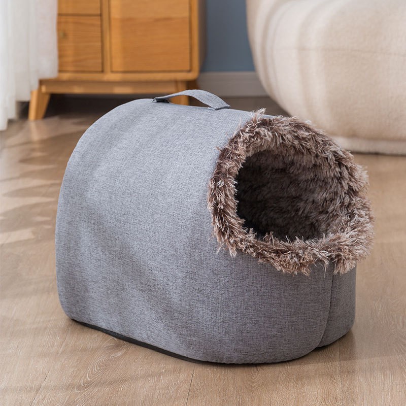 Winter Warm Pet Cave Bed