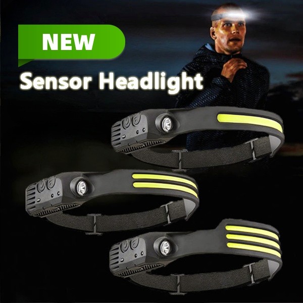 USB Rechargeable LED Sensor Headlamp