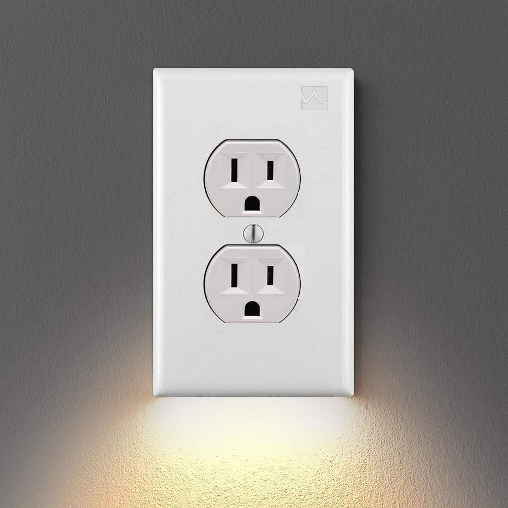 Outlet Wall Plate With Led Night Lights