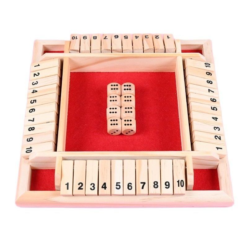 FUNNY FAMILY GAMES-Shut The Box Board Game