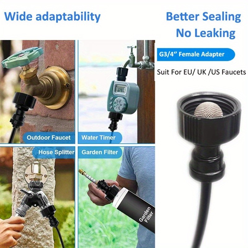 20m Micro Drip Irrigation Kit Efficient, Power-Free Watering for Healthy Plants