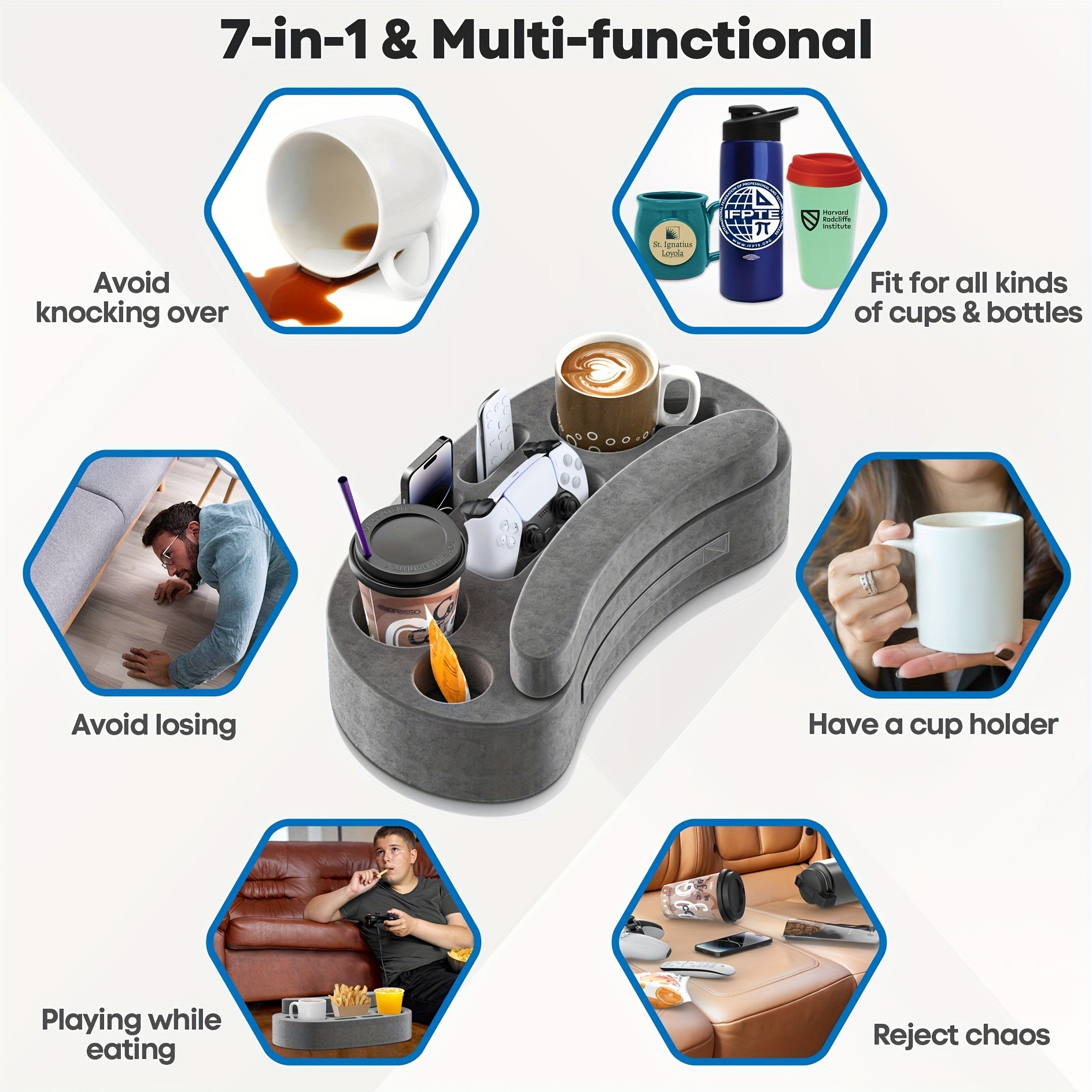 Multi-Functional Game Controller Stand Pillow