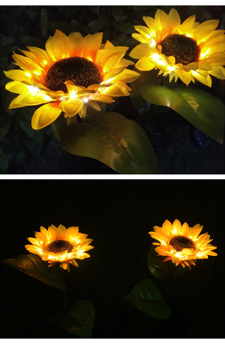 Solar Sunflower Light