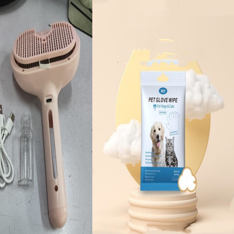 All-in-One Pet Grooming Mist Brush