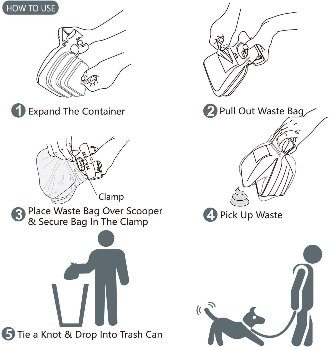 Pooper Scooper with Bag Attached
